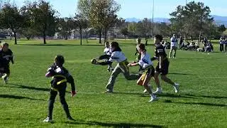 JADEN SWOOPS IN AND GRABS THE PASS FOR THE 10-13 LIONS EXTRA POINT.