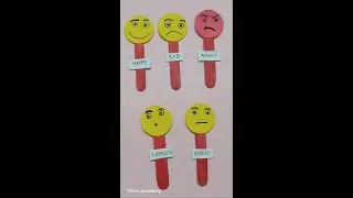 Emotions Face Craft For 2nd Class Student| Craft For Students
