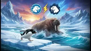 Penguin vs Walrus EPIC Antarctic Chase in INSANE Realism! 🐧💨 #omg #shorts #viral