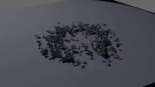 Golaem characters interacting with Maya Force Fields