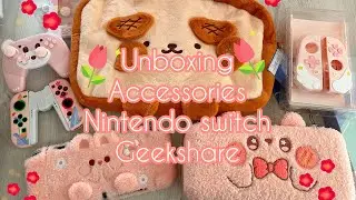 Unboxing & Haul New Accessories For My IPad & Nintendo Switch ||Cute Aesthetic Kawaii|| Geekshare🩷
