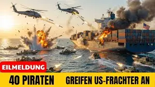 40 Piraten schw&auml;rmen ein Frachtschiff ein &ndash; US Navy Helikopter stoppt den Angriff in 6 Minuten
