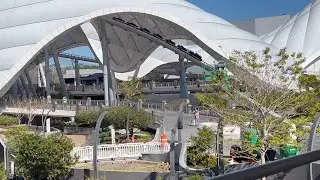 TRON Lightcycle Power Run Construction Update | January 2023 Walt Disney World RAILROAD #tron #4k