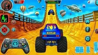 Monster Truck Mega Ramp🎮 Impossible Driver - Mega Ramp Car Stunt Master Simulator - Android Gameplay