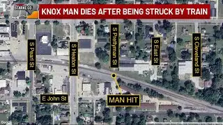 Man hit, killed by train in Knox