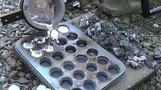 Pouring Aluminum Using A Forge