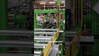 🇫🇷 Start of automatic ladder production machine!  🇫🇷  #shortsvideo #ladder #laddermachine