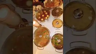 dawat menu idea #viral #event #trending #breakfast kaleji saag mutton chanay paye halwa