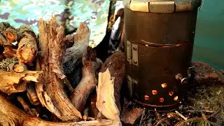 Hot Tipi Tent shelter build - Camping for a night