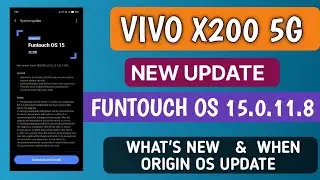 VIVO X200 NEW OCTOBER MONTH UPDATE RELEASE| WHEN ORIGIN OS 6 UPDATE?