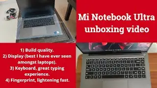 Mi Notebook Ultra unboxing video || 3K Resolution Display ||  Intel Core i5-11300H 11th Gen - Laptop