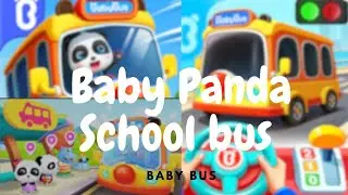 Playing Baby Panda School bus game 🐼|| Secret locations reveal 😮