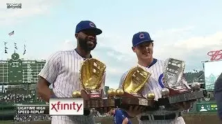 MIL@CHC: Rizzo, Heyward receive Gold Glove Awards