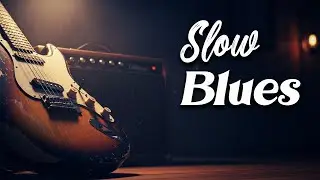🎸 Positive Blues - Dark and Elegant Blues Music | Dive into Bourbon Night | Slow Blues Room