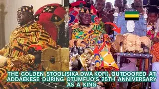 THE GOLDEN STOOL (SIKA DWA KOFI) WAS OUTDOORED AT ADDAEKSE, OTUMFUO'S 25TH ANNIVERSARY