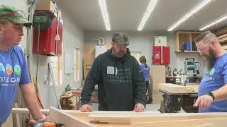 Local woodworker builds workbench for veteran