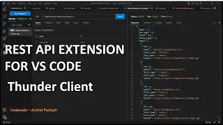 THUNDER CLIENT - REST API OR API EXTENSION FOR VS CODE  