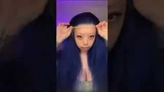 @blazinm3lly 13X4 blue 24inch Body Wig Pre-Colored By Eullair Hair Stylist  #eullairhair #hairwig
