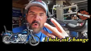 Harley 3-Hole Oil Change Made Easy! 🔧 | 98 Dyna Super Glide Step by Step 