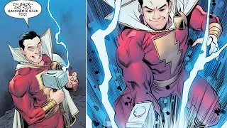 Shazam Becomes Worthy - Lifts Thor's Hammer