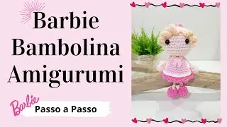 BARBIE BAMBOLINA AMIGURUMI | Passo a Passo | Por Mimos da Jô Ateliê