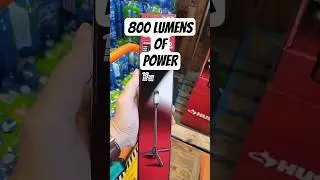 Husky 800 Lumen Rechargeable Tripod Light 🔦 Found at Home Depot!