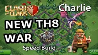 TH8 New Anti Air WAR Base (Charlie) - Speed Build with 4 Mortars