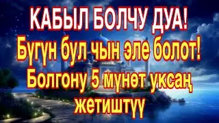 Керемет дуа! Бактылуу өмүр келет, ырыскы агат, карыздардан кутуласың🤲