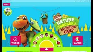 PBS KIDS Dinosaur Train Nature Trackers homepage takeover