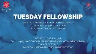Welcome to live worship at Basingstoke Salvation Army