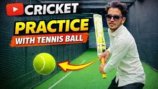 INSANE Tennis Ball Cricket Practice 💥 Net Power Hitting 🔥