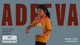 Adeeva Presentasi Portfolio di SD Palm Kids Palembang