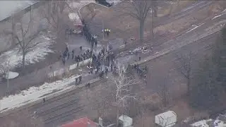 Police respond to rail blockade on Milton GO Transit line