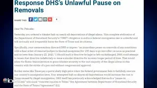Texas AG threatens lawsuit after DHS puts halt on immigration deportations
