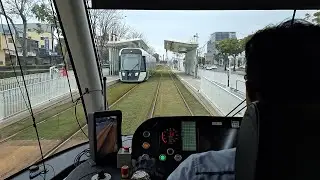 [高雄輕軌] KLRT-03順行路程景(節錄) C37輕軌機廠站 - C10光榮碼頭站
