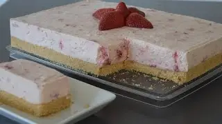 No Bake Strawberry Cheesecake in Delicake VRM