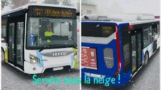 OMSI 2 - Service sous la neige ! En Iveco Urbanway GNV Mild Hybrid C9 sur la  Navette H - GPM
