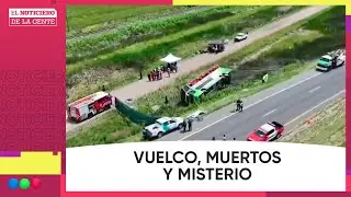TRAGEDIA en la Ruta 2: VOLCÓ un COLECTIVO y MURIERON dos personas #ElNotiDeLaGente