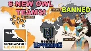 OWL Confirms 6 NEW Teams! HuK Responds To Angry Boston Uprising Fans! Symmetra BANNED In OWL!