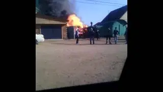 Пожар в Иволге взрыв пропана