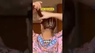 Современный урок по созданию пучка! Простая причёска! #причёска #урок #красиво #современныйпучок