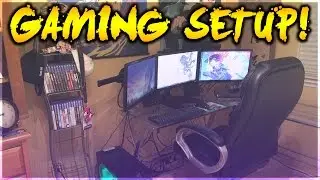THE ULTIMATE TRIPLE MONITOR GAMING SETUP & ROOM TOUR 2017! (UPDATED)