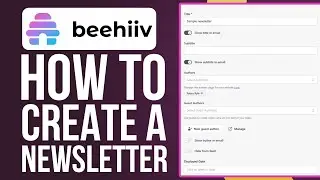 How To Create A Newsletter In Beehive (2026) Beehiiv Newsletter Tutorial