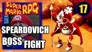 Super Mario RPG - Defeat Speardovich Boss Fight Seaside Town - Gameplay Walkthrough Part 17