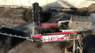 Hextra screening wet compost