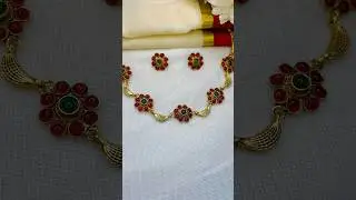 Red and green kemp stone necklace #song #music #spotify #bgm #goldhill #goldfield #goldenfield