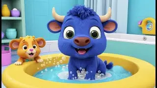 Benny the Blue Buffalo&rsquo;s Bubble Bath Day 🐃🛁💦 | 3D Animated Nursery Rhyme for Kids