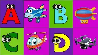 ✈️🚁 Flying Vehicle Phonics Song + ABC Phonics Alphabet Song 🎶 | Learn Letters with Fun Songs#cartoon