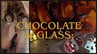 🟤 ASMR 🍫Chocolate & Glass: Double View of Bare Feet 👣