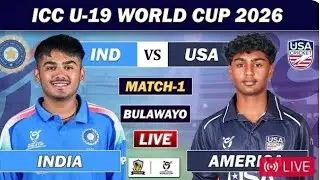 Live IND vs USA 1st ODI  match U19|ind vs USA live match today#India